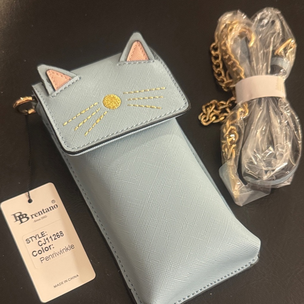🤩Brentano Penriwinkle Cat Crossbody Phone Bag🤩 BRAND NEW 🐱 CAT LOVERS